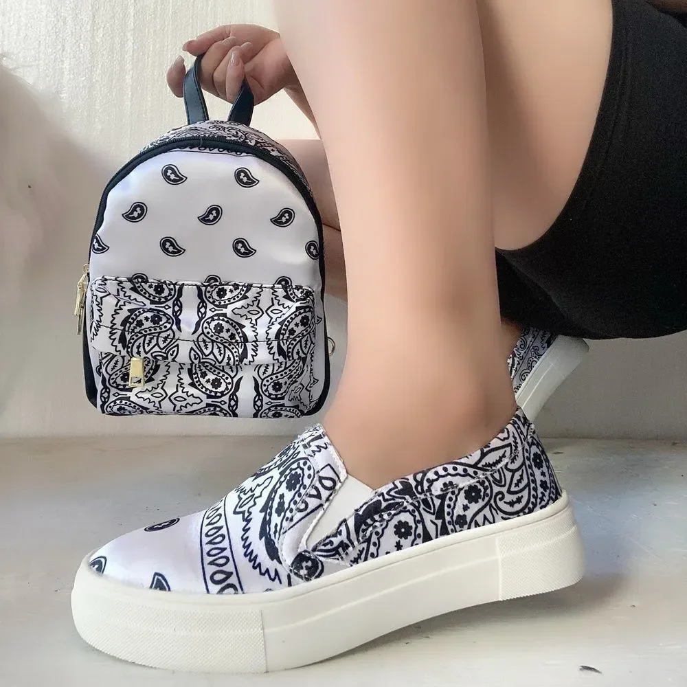 White Bandana BagPack